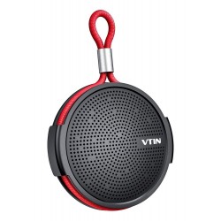 VTIN φορητό ηχείο VNBH221AB, BT, IPX5, 4W RMS, 1000mAh, μαύρο-κόκκινο