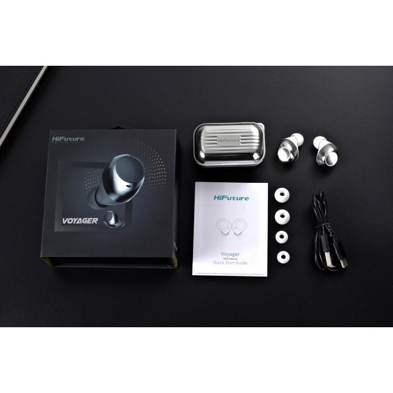 HIFUTURE earphones Voyager με θήκη φόρτισης, true wireless, λευκά