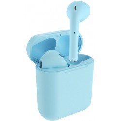 CELEBRAT earphones W10, true wireless, με θήκη φόρτισης, μπλε
