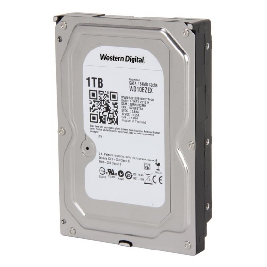WD Blue Σκληρός δίσκος WD10EZEX 1TB, 3.5", 64MB, 7200RPM, Sata3 6Gb/s