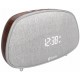 YISON ξυπνητήρι WS-1, bluetooth 5.0, 2x 5W, ένδειξη ώρας, AM/FM, ασημί