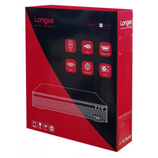 LONGSE XVR Υβριδικό καταγραφικό, H265+HD, DVR, 16 έως 32 κανάλια IP