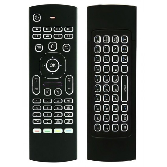 Air mouse XYX-1000, motion sensing, back light, μαύρο