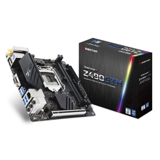 BIOSTAR Μητρική Z490GTN, 2x DDR4, s1200, USB 3.2, Mini ITX, Ver. 5.1