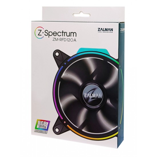 ZALMAN LED ανεμιστήρας ZM-RFD120A, 120mm, Double spectrum, RGB