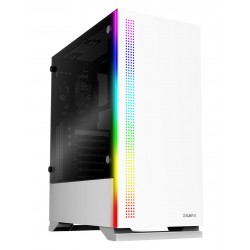 ZALMAN PC case S5 mid tower 398x212x465mm, 2x fan, διάφανο πλαϊνό, λευκό
