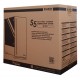 ZALMAN PC case S5 mid tower 398x212x465mm, 2x fan, διάφανο πλαϊνό, λευκό