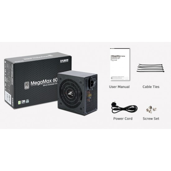 ZALMAN τροφοδοτικό MegaMax 700W ZM700-TXII, Active PFC, 80 plus
